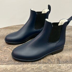 NEW Khombu CAMILLE Women’s Navy Blue and Black Rain Boots Size 9